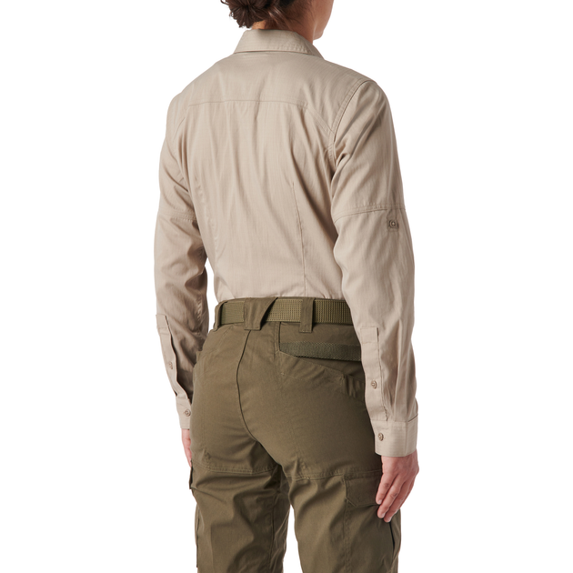Рубашка тактическая женская 5.11 Tactical Women’s ABR Pro Long Sleeve Shirt XL Khaki - изображение 2