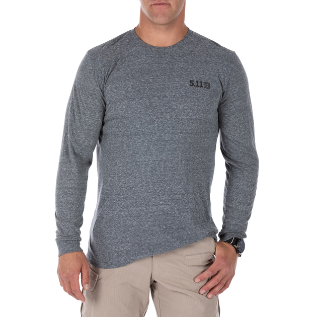 Реглан 5.11 Tactical Triblend Legacy Long Sleeve Tee 2XL Heather Grey - изображение 1