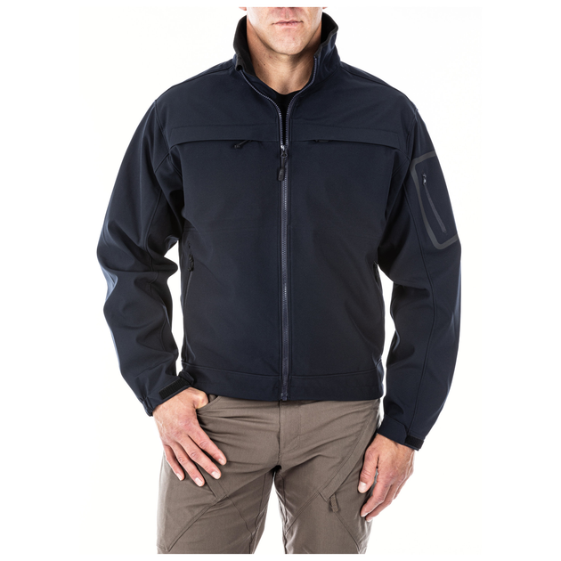 Куртка тактична для штормової погоди 5.11 Tactical Chameleon Softshell Jacket S Dark Navy - зображення 1