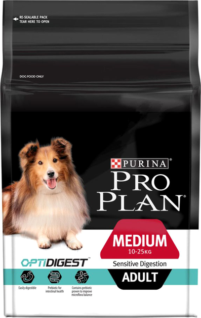 Sucha karma dla psa Purina Pro Plan Medium z jagnięciną 14 kg (7613035214774) - obraz 1