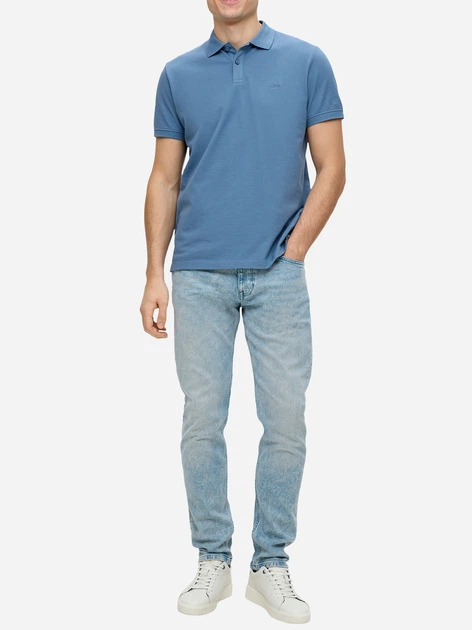 Koszulka polo męska s.Oliver 10.3.11.13.121.2138262-5402 M Niebieska (4099974762102) - obraz 3