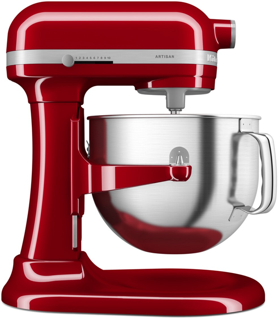 Кухонна машина KitchenAid Artisan 5KSM70SHXEER з підйомною чашею, червоний - зображення 2