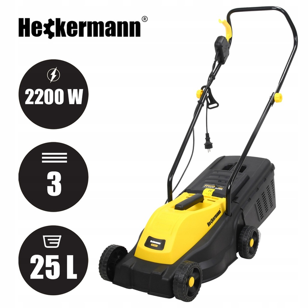 Газонокосилка электрическая Heckermann QT3022 - изображение 3