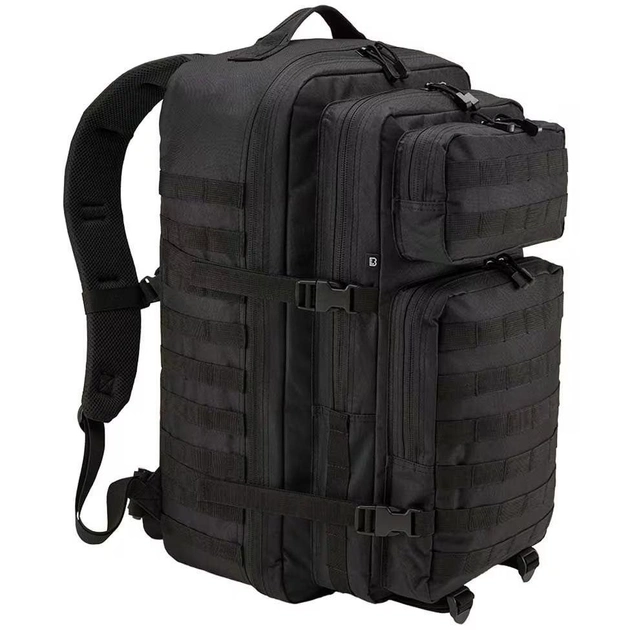 Тактичний військовий рюкзак Brandit US Cooper 65 л, армійський рюкзак, чорний - зображення 1