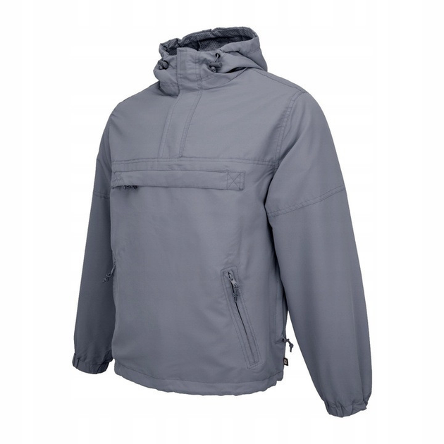 Тактическая куртка анорак Brandit Summer Windbreaker, водонепроницаемая летняя ветровка, серый 3XL - изображение 1