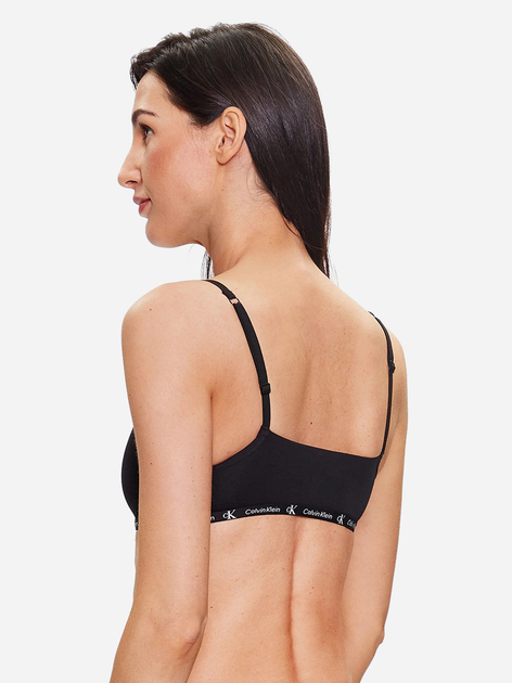Zestaw biustonoszy damskich bez fiszbin Calvin Klein Underwear 000QF7215E-BGH XS 2 szt Czarny/Szary (8720107308626) - obraz 3