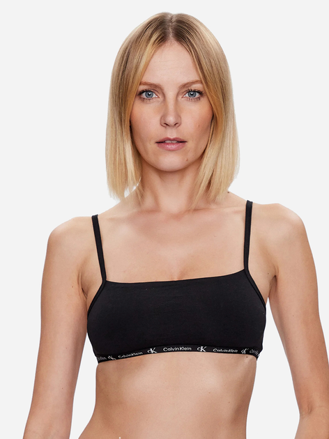 Набір бюстгальтерів-топів без кісточок Calvin Klein Underwear 000QF7215E-BIK XS 2 шт Чорний/Тигровий (8720107315723) - зображення 2