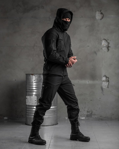 Тактический костюм softshell police l black - изображение 2
