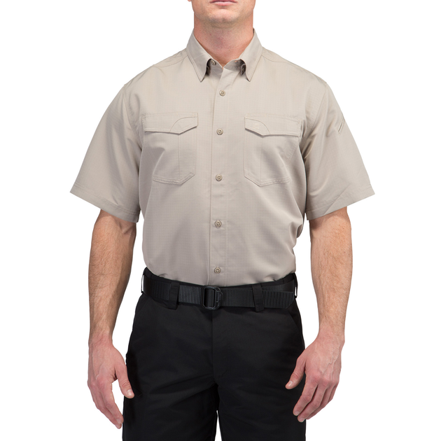 Сорочка тактична 5.11 Tactical Fast-Tac Short Sleeve Shirt Khaki M (71373-055) - зображення 1