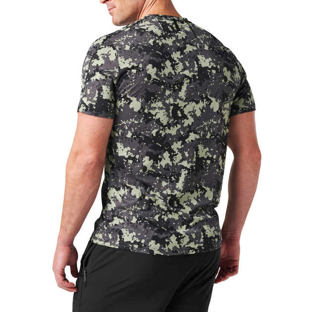 Футболка тактична потовідвідна 5.11 Tactical No Mercy PT-R Short Sleeve Top Shadow Jungle Canopy Camo XL (82133-1081) - зображення 2