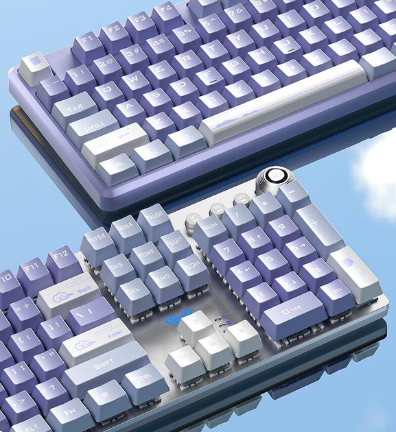 Клавиатура Aula Mechanical F2088 PRO синие переключатели ,Белая ...
