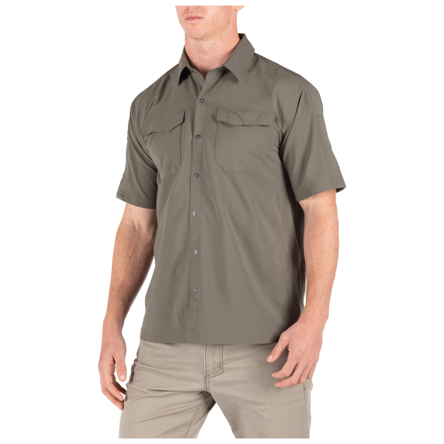 Сорочка тактична з коротким рукавом 5.11 Tactical Freedom Flex Woven S/S RANGER GREEN XS (71340-186) - изображение 2