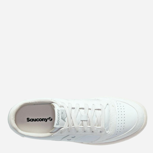 Sneakersy męskie skórzane do kostki Saucony Jazz Court S70671-06 42.5 (9US) 27 cm Białe (195019033948) - obraz 4