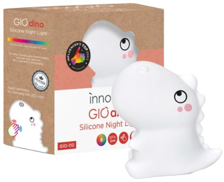 Нічник силіконовий Innogio Dino GIO-110 (5903317816584) - зображення 1