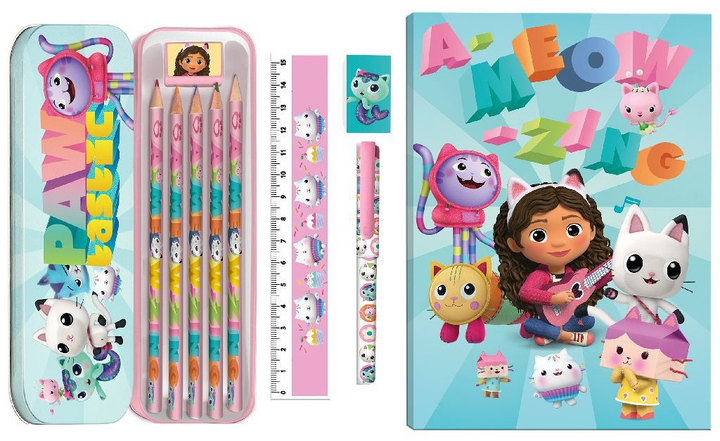 Zestaw piśmienniczy Kids Euroswan Koci Domek Gabi (8435507876896) - obraz 6