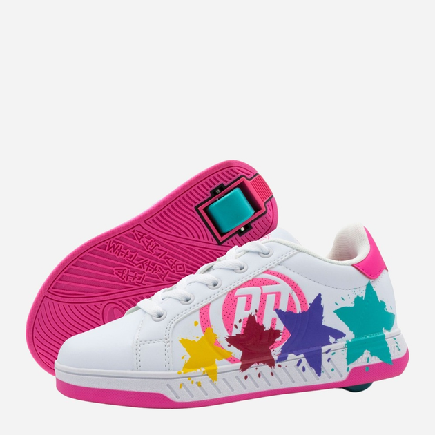 Дитячі роликові кросівки для дівчинки Breezy Rollers 2180373 29 Білий/Рожевий (7000002462830) - зображення 2