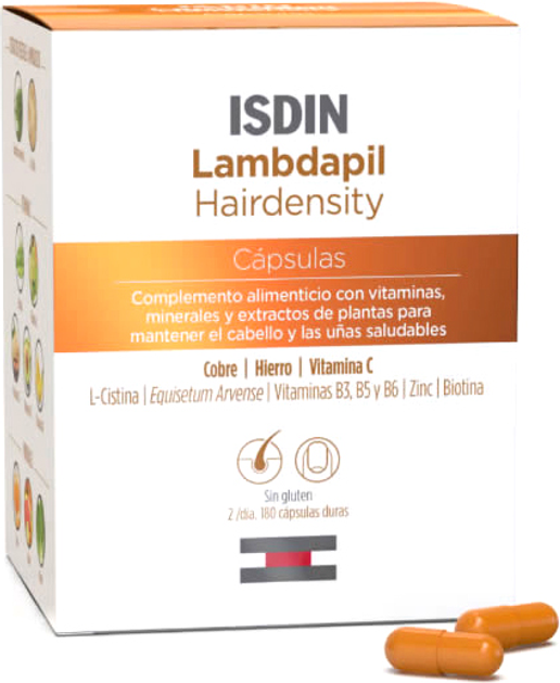 Дієтична добавка Isdin Lambdapil Hairdensity 180 шт (8429420146815) - зображення 1