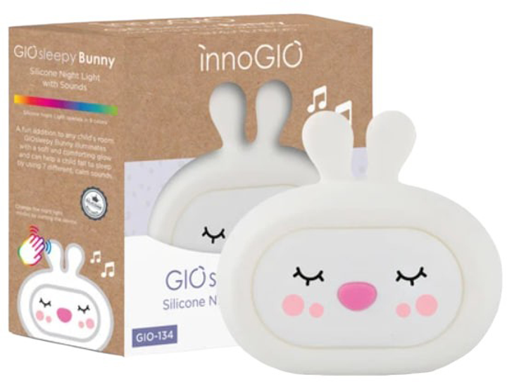 Lampka nocna silikonowa Innogio Giosleepy Bunny GIO-134 (5903317816256) - obraz 1