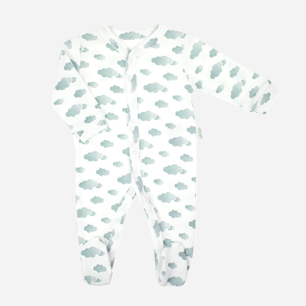 Pajacyk niemowlęcy dla chłopca Nicol 205031 74 cm Biały/Szary (5905601015154) - obraz 1