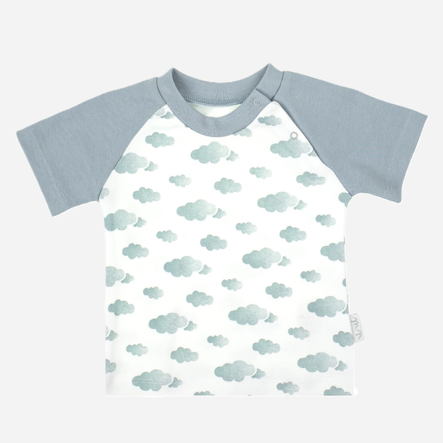 Дитяча футболка для хлопчика Nicol 205138 104 см Білий/Сірий (5905601016007) - зображення 1