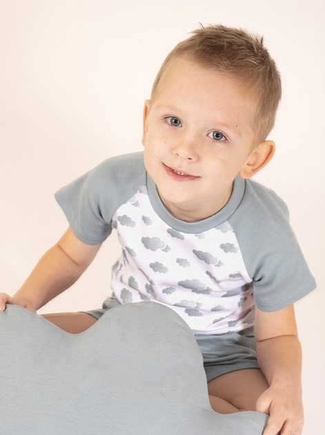 Дитяча футболка для хлопчика Nicol 205138 122 см Білий/Сірий (5905601016038) - зображення 2
