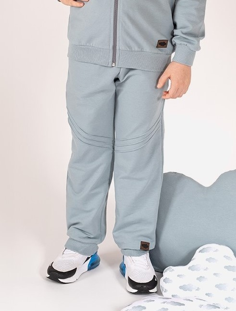 Дитячі спортивні штани для новонароджених для хлопчика Nicol 205275 56 см Сірі (5905601016915) - зображення 1