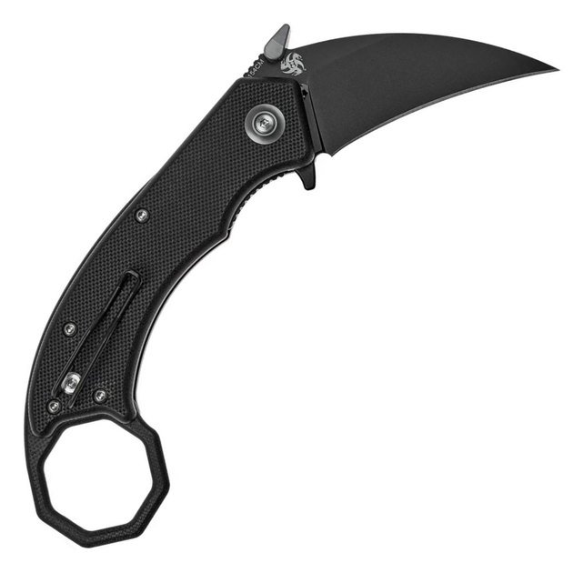 Ніж складаний керамбіт Boker Plus HEL Karambit (довжина 170 мм, лезо 61 мм, чорне), чорний - зображення 2