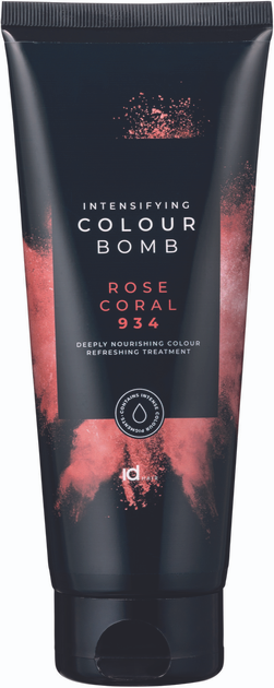 Тонуючий бальзам для волосся IdHair Colour Bomb Rose Coral 934 200 мл (5704699876308) - зображення 1