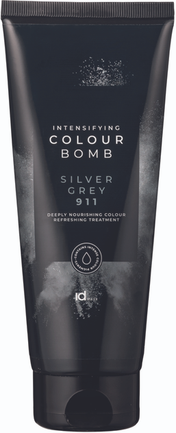 Balsam tonujący do włosów IdHair Colour Bomb Silver Grey 911 200 ml (5704699876391) - obraz 1