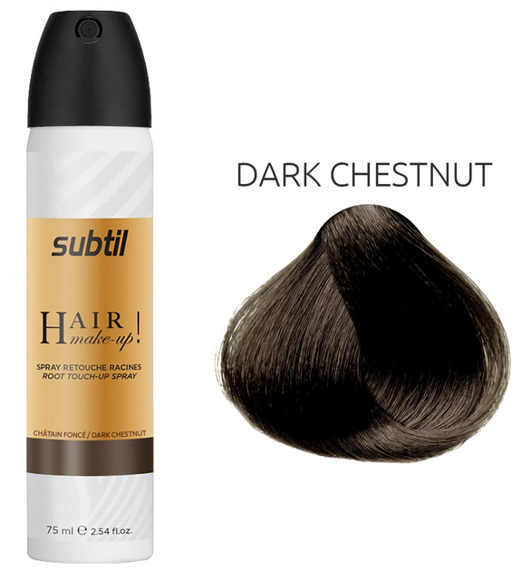 Spray tonujący do korzeni Subtil Hair Make Up Dark Chestnut 75 ml (3242170333633) - obraz 2