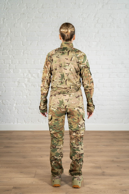 Тактична жіноча форма убакс та штани з наколінниками ріп-стоп CoolMax standart Мультикам (632) , L - зображення 2