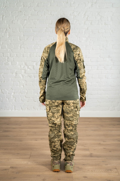 Жіноча військова форма убакс та штани з кишенями CoolMax ріп-стоп standart Піксель Олива (625) , L - зображення 2