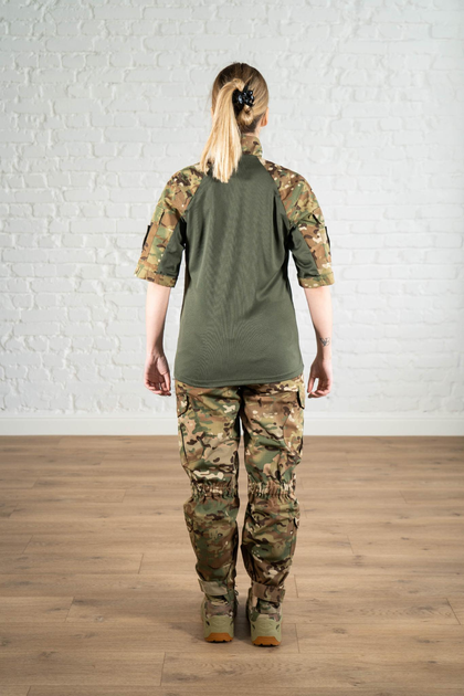 Военная женская форма убакс короткий рукав и штаны с карманами CoolMax рип-стоп standart Мультикам Олива (628) , XL - изображение 2