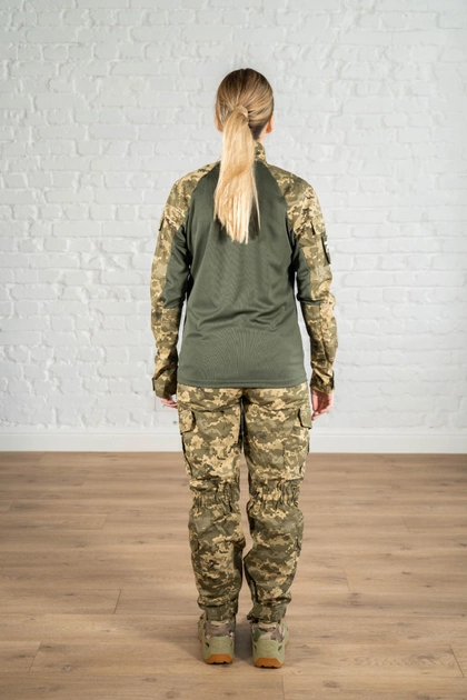 Жіноча військова форма убакс та штани з кишенями CoolMax ріп-стоп standart Піксель Олива (625) , XL - зображення 2