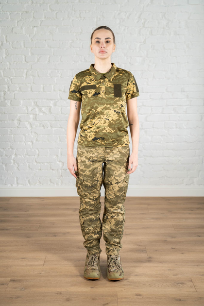 Жіноча форма армійська поло та штани ріп-стоп CoolMax standart Піксель (639) , 2XL - зображення 1