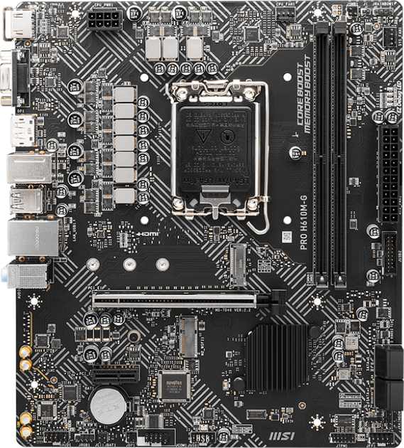 Материнcкая плата MSI PRO H610M-G (911-7D46-075) - изображение 1