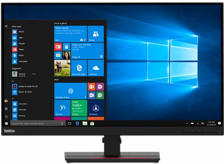 Monitor 27" Lenovo ThinkVision T27q-20 Quad HD (61EDGAT2EU) - obraz 2