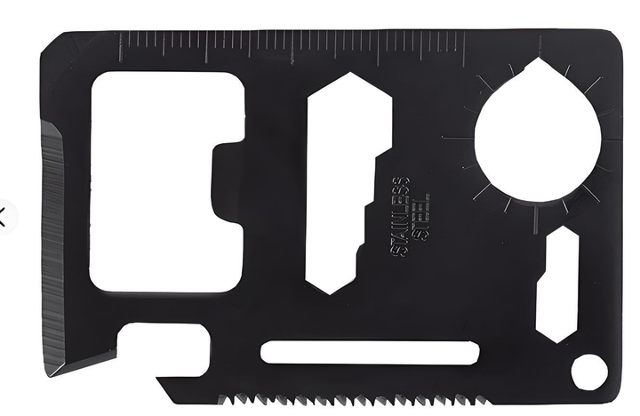 Мультитул Mil-Tec Черный M-T инновационный и прочный легкий и компактный туристический переносной карманный - изображение 1