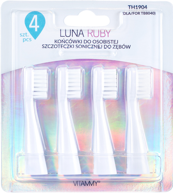 Насадки для електричної зубної щітки Vitammy Luna Ruby (5906874252543) - зображення 1