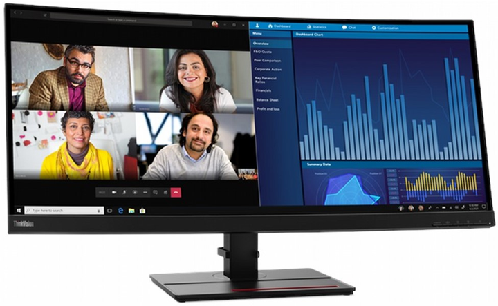 Монітор 34.14" Lenovo ThinkVision P34w-20 Wide Quad HD (62DCRAT3EU) - зображення 2