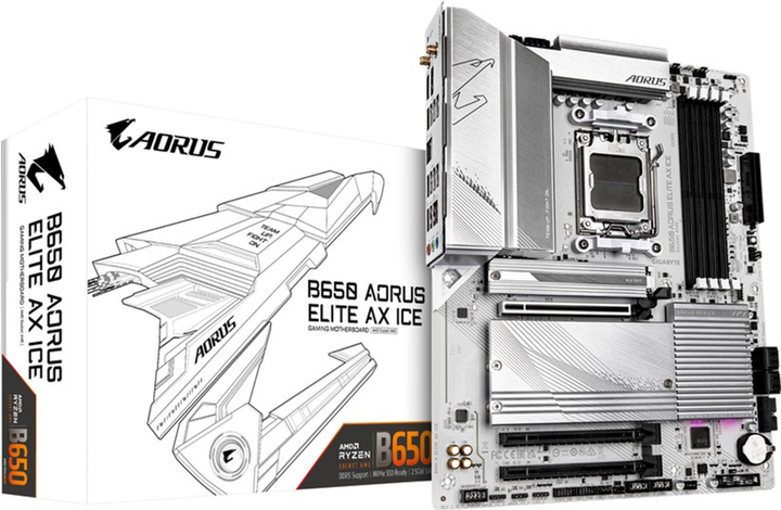 Материнська плата Gigabyte B650 Aorus Elite AX ICE (sAM5, AMD B650, PCI-Ex16) - зображення 4