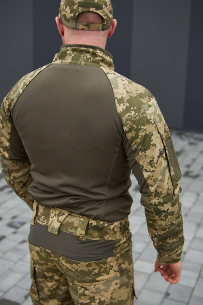 Тактическая боевая рубашка UBACS (Убакс) и кепка пиксель Боевая рубашка ВСУ 58 - изображение 2