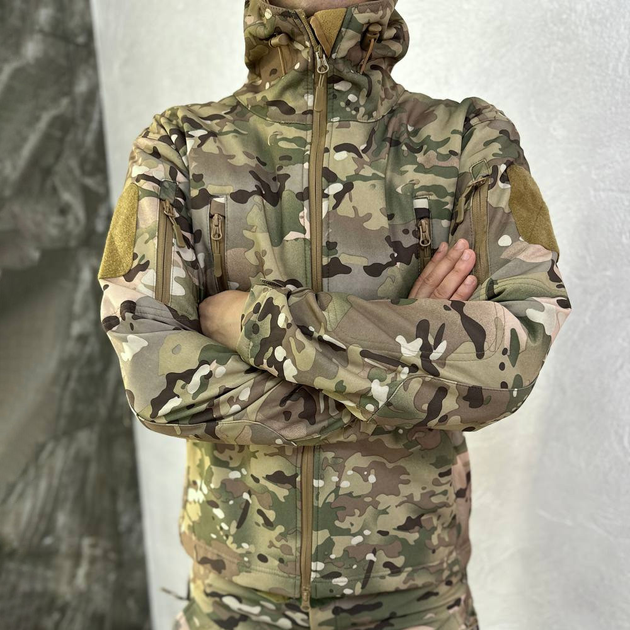Чоловіча Куртка Softshell на флісі з вентиляційними отворами мультикам розмір 3XL - зображення 1