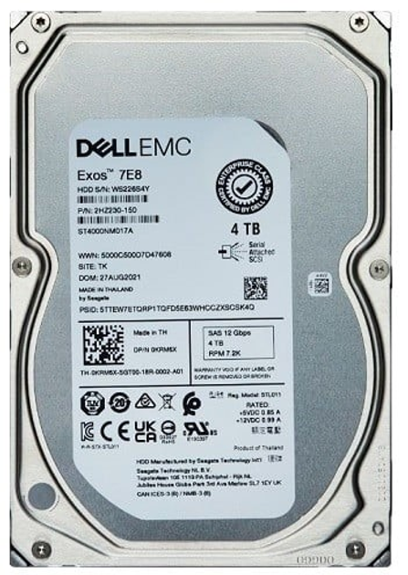 Dysk twardy HDD Dell 4TB 7000rpm 400-BLES 3.5" 512n NL-SAS - obraz 1