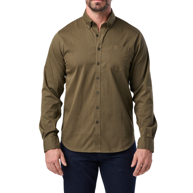 Сорочка тактична 5.11 Tactical Alpha Flex Long Sleeve Shirt S Ranger Green Dby - зображення 1