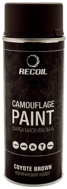 Краска маскировочная аэрозольная - Коричневый Койот, Recoil 400 мл - изображение 1