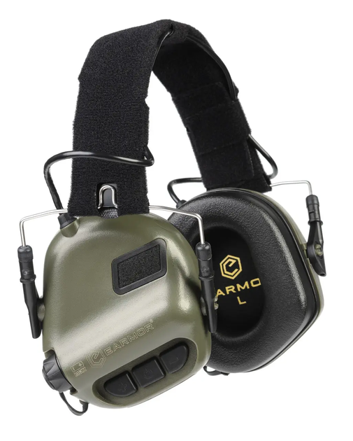 Навушники тактичні активні Earmor M31 Оліва - зображення 1