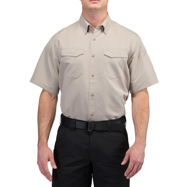 Рубашка тактическая 5.11 Tactical Fast-Tac Short Sleeve Shirt XL Khaki - изображение 1