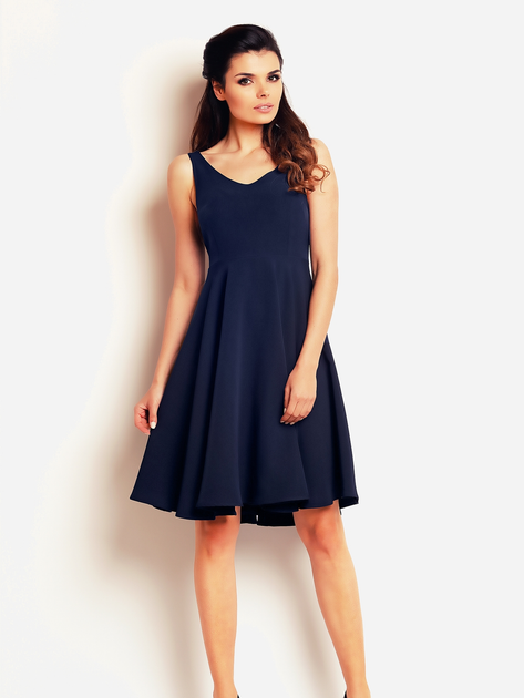Плаття коротке літнє жіноче Awama A139 XL Темно-синє (5902360515260) - зображення 1