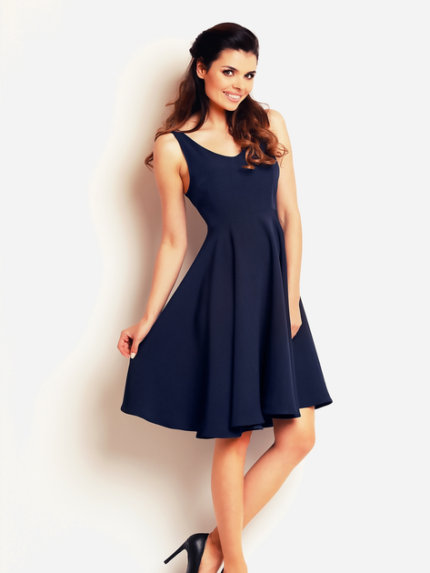 Плаття коротке літнє жіноче Awama A139 XL Темно-синє (5902360515260) - зображення 2